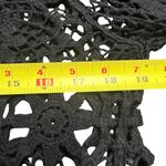 American Flirt Womens Open Knit Crochet Top Sz L Boho Hippie Festival Whimsigoth Black Size L Photo 2