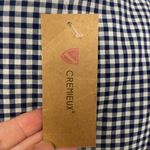 Daniel Cremieux Cremieux Navy & White Gingham Crop Top Size Medium Lattice NWT Checks Preppy Photo 3