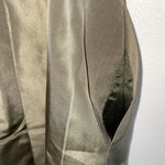 J.Crew  NWT Army Green 100% Silk Strapless Mini Dress Photo 3