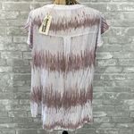 Savanna Jane Mauve Embroidered Flutter Sleeve Top Pink Size 1X Photo 3