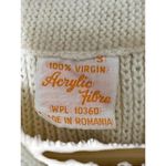 Vintage Acrylic Fibre 100% VIRGIN Soft Knit Open Tie Cardigan Sweater Romania Photo 7