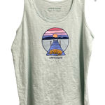 Life is Good Graphic Tank Womens Size XL Casual Summer Sunset Photo 0