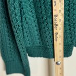 Talbots  ladies cable knit winter green zip up sweater size small cozy cute Photo 10
