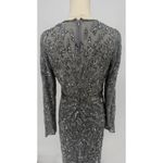 Mac Duggal  5521 Platinum Embellished Illusion Sheath Dress Size 8 NWT Photo 6