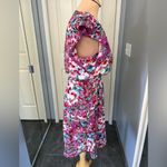 Collective Concepts Collective‎ Concepts Tropical Hawaiian Floral Print V-Neck Flutter Sleeve Dress Photo 2