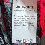 Navy aqua and red print boho shift dress size 2X Blue Photo 5