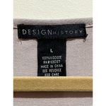 Design History  Sleeveless Ruffle Brown Colored Blouse ~ Size  Large Photo 4