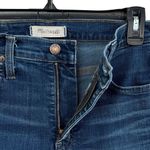 Madewell SZ 26 Jeans 10" High-Rise Skinny Zip-Fly Stretch Pockets Whiskered Blue Photo 2