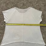 Beyond Yoga white short sleeve hi-low tee size M Photo 9