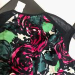 Nanette Lepore NWT Daring Rose Silk Sheath Mini Dress Sheer Mesh Panels Floral 8 Photo 8