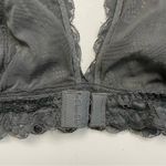 Free People  Intimately Bralette Galloon Lace Halter Adjustable Band Floral Grey Photo 4