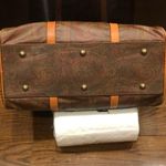 ETRO Milano Red Paisley Weekend Travel Shoulder Bag 46 Photo 11