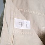 MOTHER Denim NEW The Wrapper Patch Springy Ankle Cotton Pants Chalk Tapioca 28 Photo 2