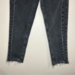 Urban Outfitters BDG black raw hem straight high rise girlfriend jeans size 26 Photo 4