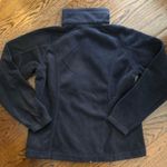 Columbia Women’s Black Full Zipper Fleece Sweatshirt Zip Pockets Size Large Photo 4