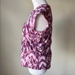 Duluth Trading Company Suit Up Swim Built In Bra Cap Sleeve Top Purple Size 8 Photo 3