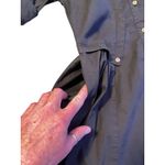 Rupsaps Retro 50s Roll Tab Sleeve Shirt Waist Dress Size L Utilitarian Military Black Size L Photo 3