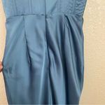 House Of CB House‎ of CB Myrna Aegean Corset midi Dress in blue XS NWOT $269 Photo 9