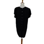 Madewell  Womens Dress Medium Black Short Sleeve Minimalist Casual Chic Photo 2