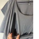 Thyme XXL Gray Nursing Top Crossover‎ Short Sleeve Comfort Maternity Plus Size Size 2X Photo 1