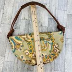 Liz Claiborne  Linen Canvas Paisley Floral Shoulder Mini Hobo Bag Photo 14