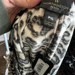 Worthington Leopard Fur Trim Top, Grunge, 2000s, Trendy, XL, Retro,‎ Trashy Glam, Bimbo Photo 3