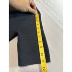 ZARA Mock Neck Knit Sweater, dark blue, women's size L Photo 3