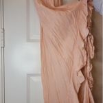 Amanda Uprichard Revolve  silk gown Chandelier maxi dress in Melon size L Photo 6