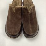 Born concept Born BOC Brown Suede Slip on Mule Clogs With Faux Fur Lining Size 7 Photo 3
