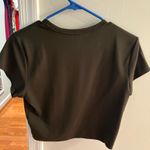 Uniqlo green athletic crop airism tee Photo 2