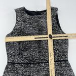 J.Crew Mercantile Dress Womens 4 Black White Gold Tweed Sleeveless Sheath Photo 5