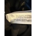 ZARA Faux Leather Mid Elastic Waist Skinny Zip Up Ankle Cropped Pants S Black Photo 8