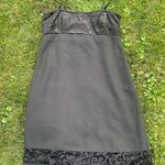 Vintage Black Velvet Brocade Dress Size 6 Photo 0