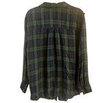 Jessica Simpson Petunia Plaid Ruffle Button Up Shirt 3X Tartan Prairie Western Photo 2