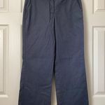 Isaac Mizrahi  Women's Size 12 Mid-Rise Straight Leg Gray Flat Front Cotton Pants Photo 0
