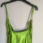ZARA NWT neon green camisole drape dress Photo 10