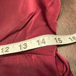 OnTwelfth Burgundy Belted Wide Leg Jumpsuit XL‎ Satin Puff Sleeve Formal Red Photo 14