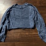 Vanilla Star Jeans Blue Vanilla Star Crop Top Sweatshirt Photo 0