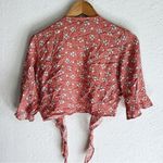 Lulus Lulu’s Carnation Crush Terra Cotta Floral Print Two-Piece Dress Sz Small Photo 4