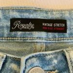Royalty For Me  Vintage 80s Look Acid Light Wash Stretch Jeans Women’s Size 4 Photo 2