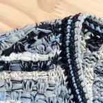 Tory Burch Blue Multi Tweed Sweater Dress Cotton Linen Blend, Size Small Photo 15