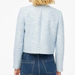 J.Crew Factory Tweed Blue Button Lady Lined Jacket Blazer Size 16 Photo 11