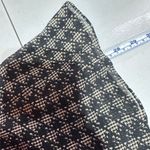 Anne Klein Vintage Y2K Silk Houndstooth Black Knee Length Skirt Size 10 Witchy Photo 11