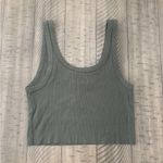 Aerie  Forest Green Ribbed Tank Top Photo 3