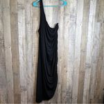 A New Day Size 2X Sleeveless 1 Arm Black Bodycon Dress w/Ruching on 1 Si… Photo 1