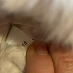 J.Crew  Pink Velour Fur Mule Slippers Photo 3