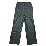 Pretty Little Thing NWT Bottle Green Faux Leather Extreme Wide Leg Trouser Sz 10 Photo 1