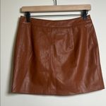 Lulus Most Fab Brown Vegan Leather Button Photo 4