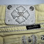 Miss Me  Pastel Yellow Low Rise‎ Denim Juniors Ladies Shorts Size 29 Western Y2K Photo 2