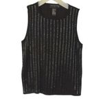 August Silk  Knit Black Beaded Cardigan & Cami Set Photo 1